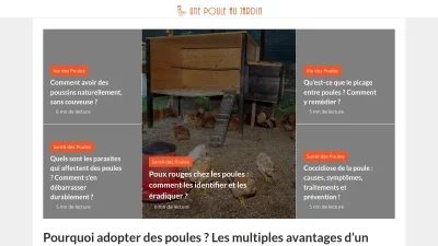 Une Poule au Jardin